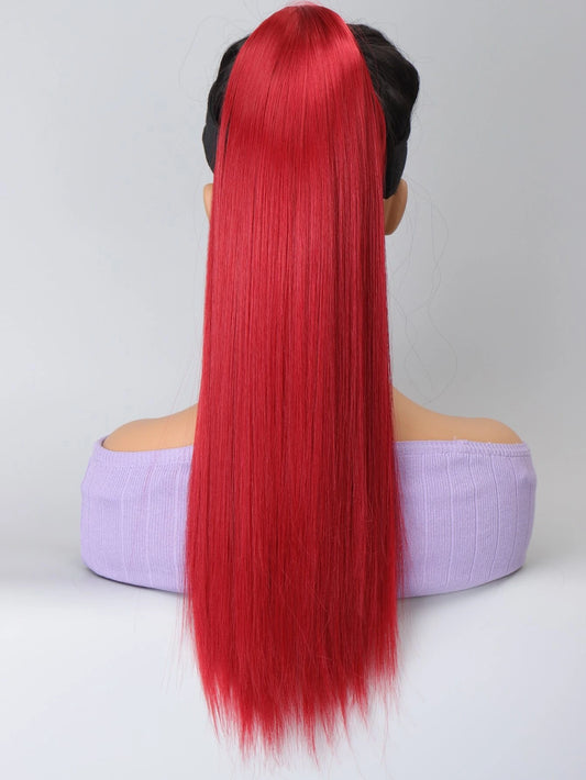 Long Straight Ponytail Synthetic Hair Extension