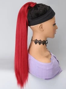 Long Straight Ponytail Synthetic Hair Extension