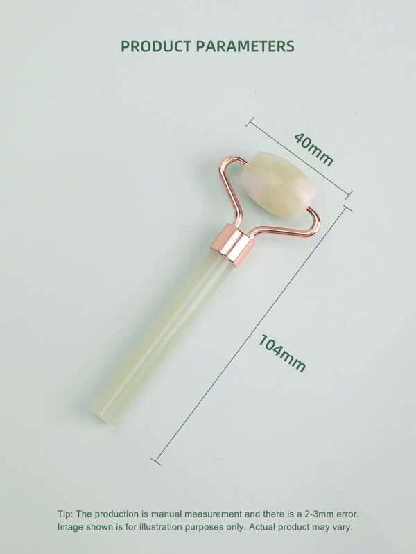 1pc Rose Quartz Eye Facial Massage Roller