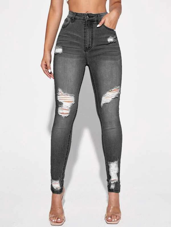Ripped Skinny Jeans66
