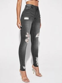 Ripped Skinny Jeans66