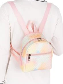 Mini Tie Dye Quilted Classic Backpack