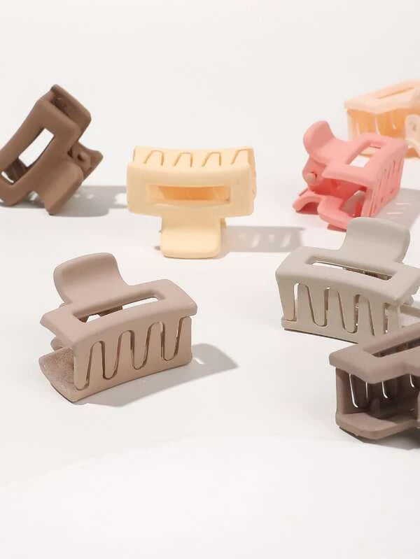 16pcs Solid Hair Claw