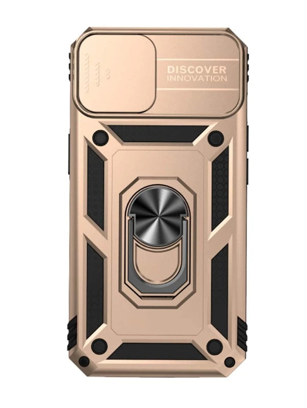 Slide Camera Cover Phone Case With Ring Holder