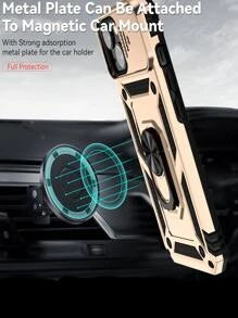 Slide Camera Cover Phone Case With Ring Holder