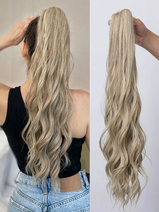 Long Curly Ponytail Synthetic Hair Extension