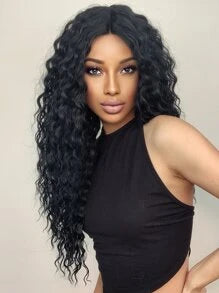 T-Part Lace Long Curly Synthetic Wig