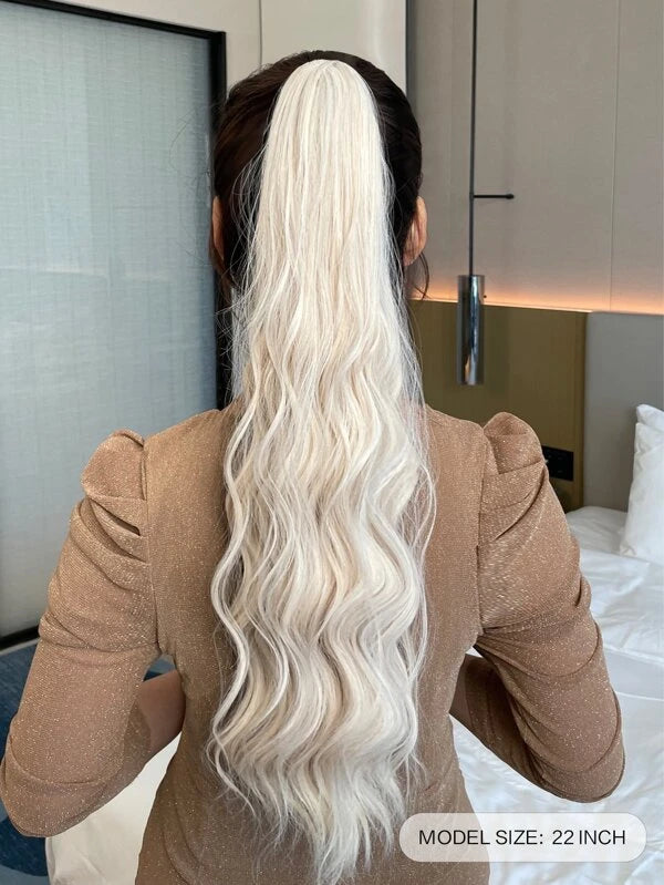 Long Body Wave Ponytail Synthetic Hair Extension