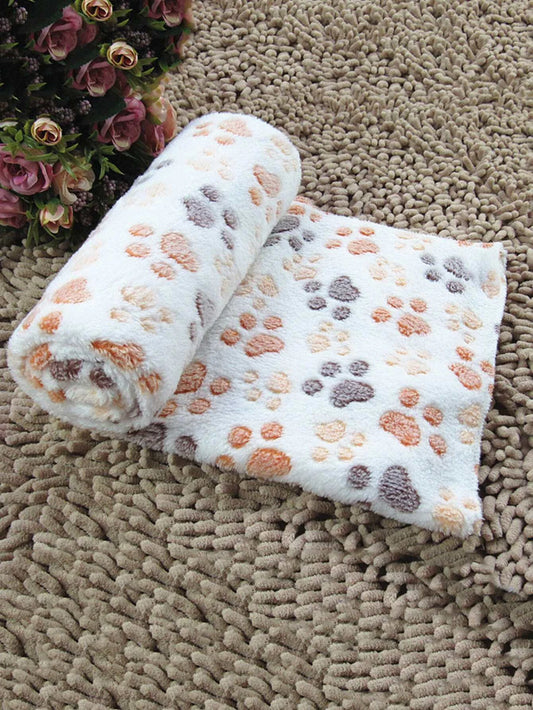 1pc Paw Pattern Pet Blanket (S)