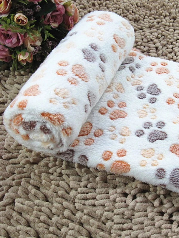 1pc Paw Pattern Pet Blanket (S)