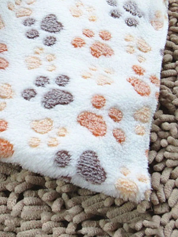1pc Paw Pattern Pet Blanket (S)