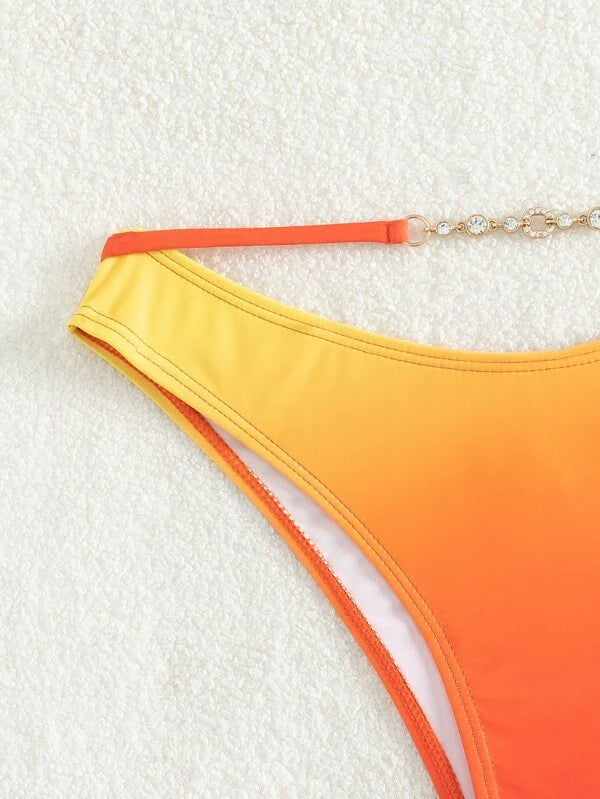 Ombre Chain Linked Bikini alsó