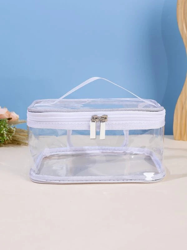 1pc Clear Square Makeup Bag