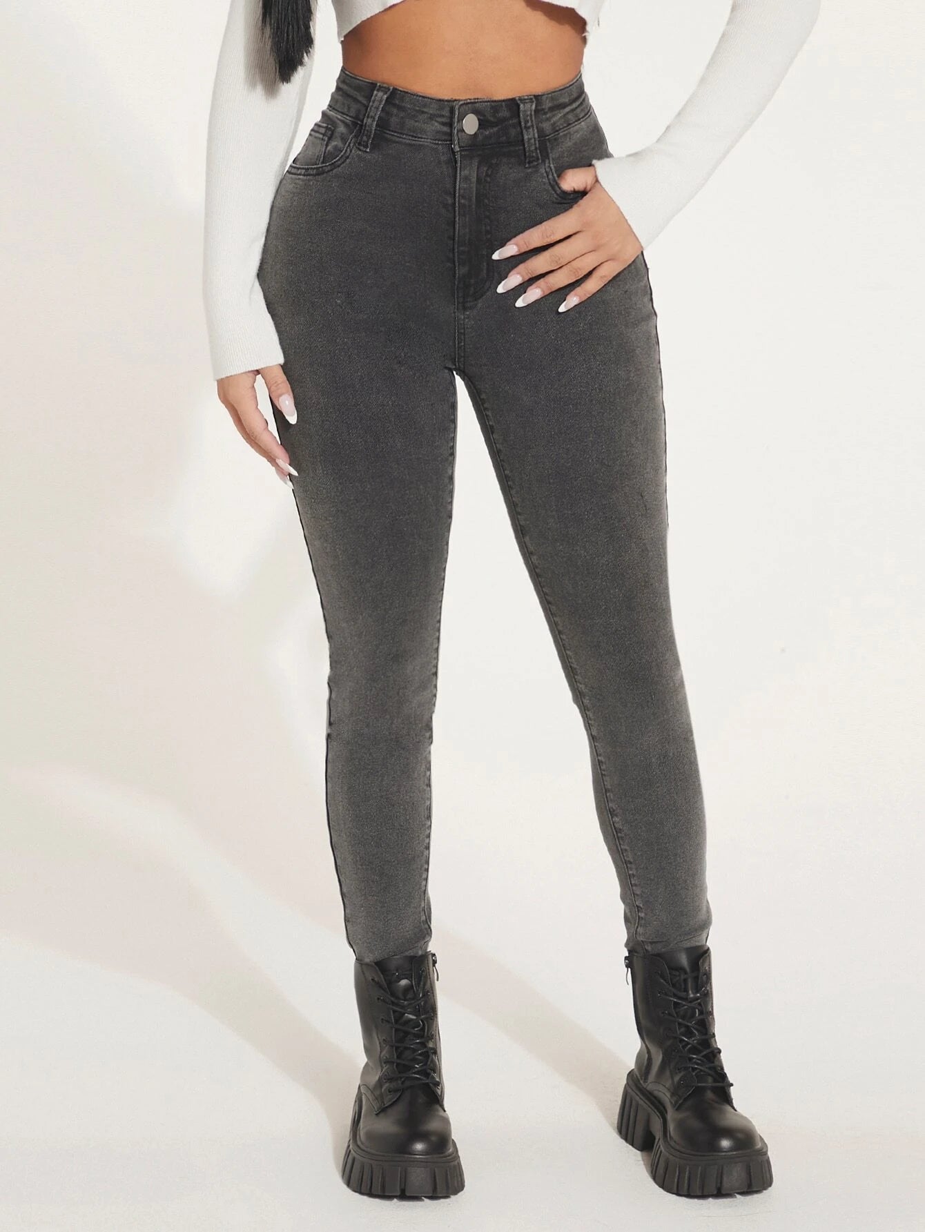 High Waist Skinny Jeans