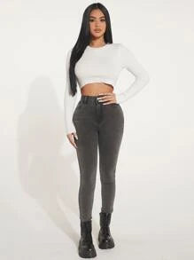 High Waist Skinny Jeans