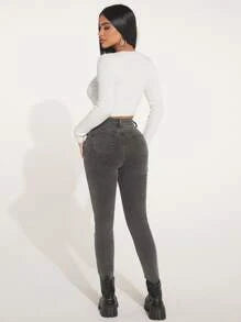 High Waist Skinny Jeans