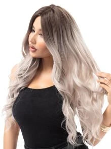 Ombre Long Curly Synthetic Wig