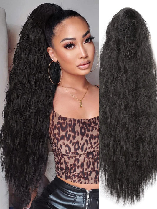 Medium Curly Ponytail Synthetic Hair Extension