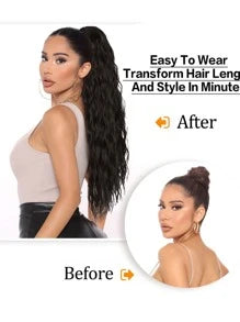 Medium Curly Ponytail Synthetic Hair Extension