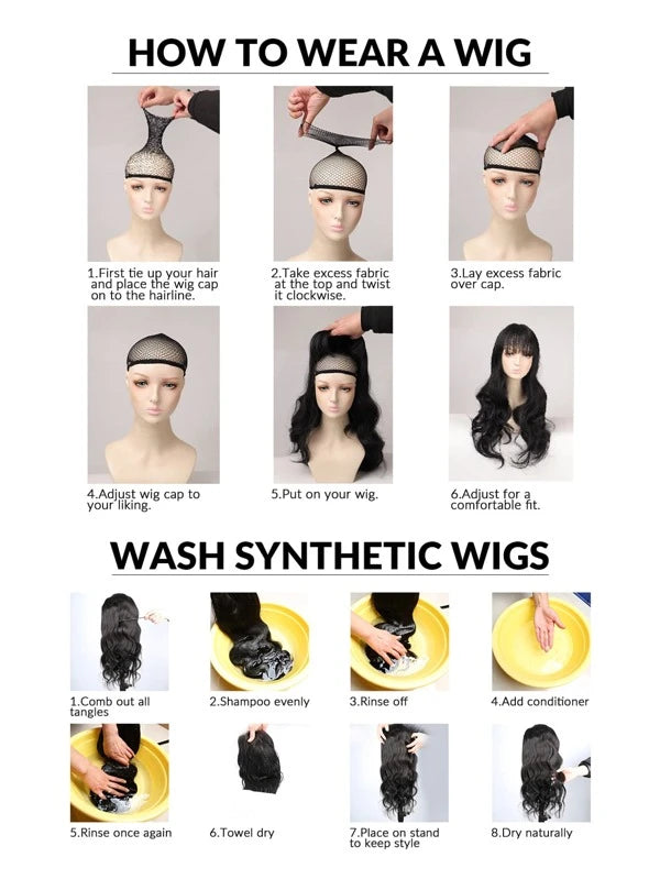 Long Curly Synthetic Wig With Bangs8888