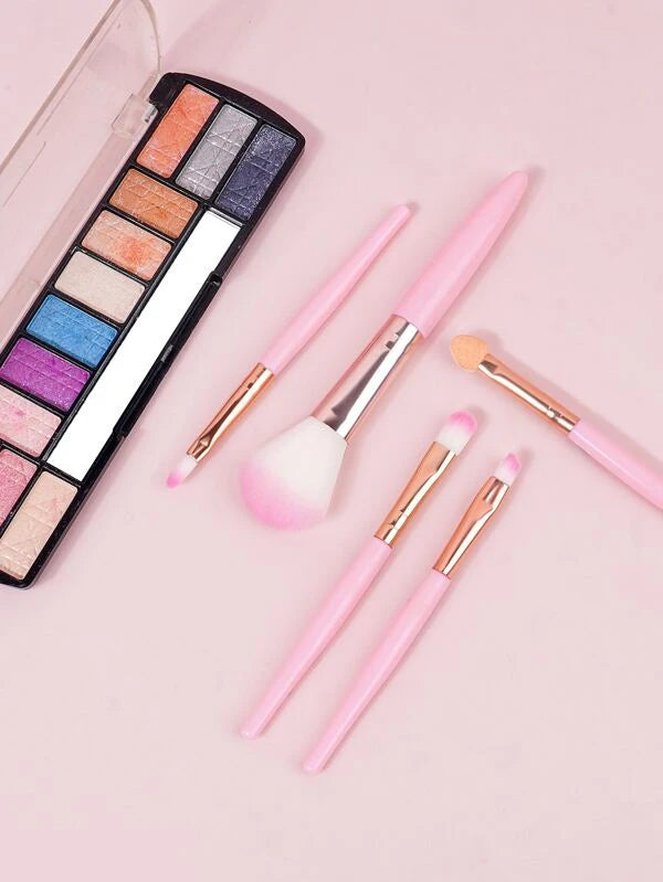 5pcs Portable Makeup Brush Set