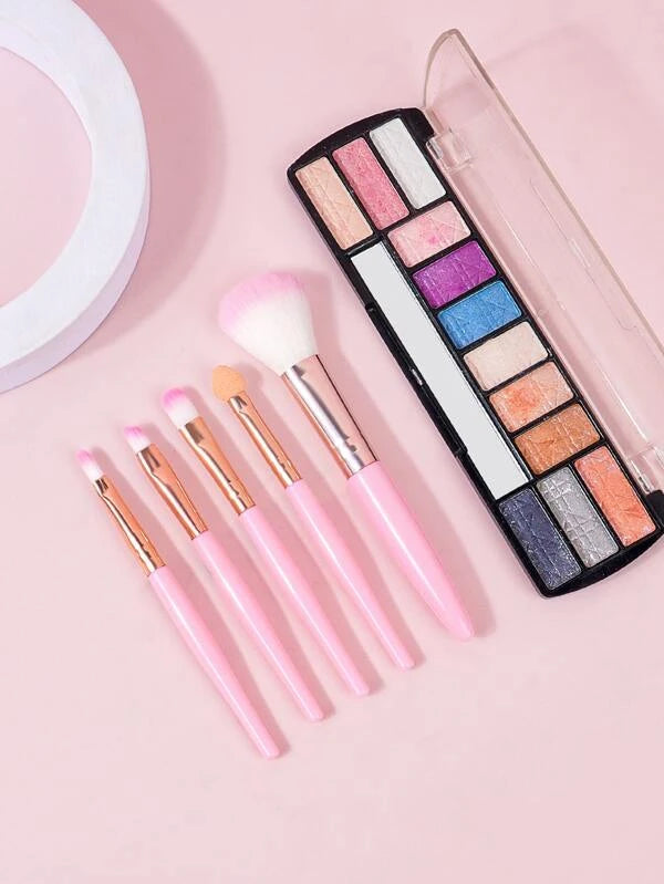 5pcs Portable Makeup Brush Set