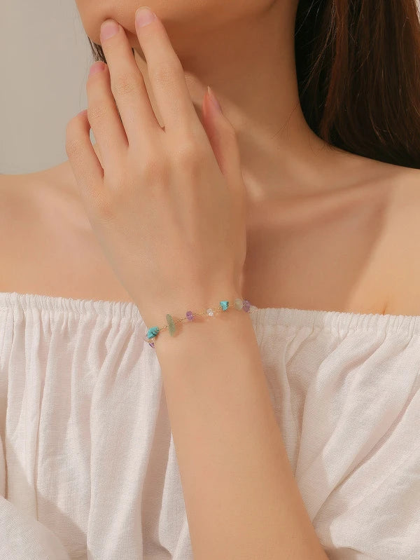 Natural Crystal Decor Bracelet