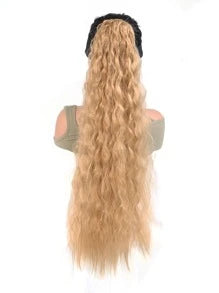 Extra Long Curly Ponytail Synthetic Hair Extension