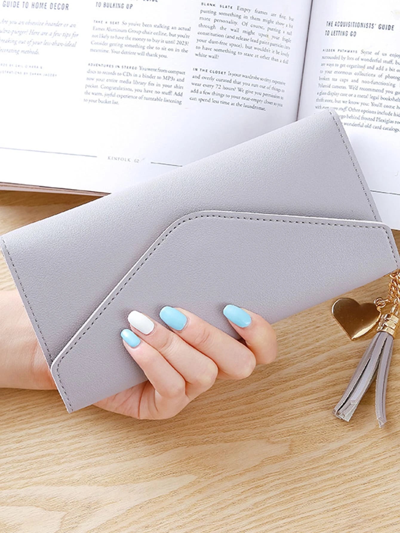 Tassel Decor Long Wallet