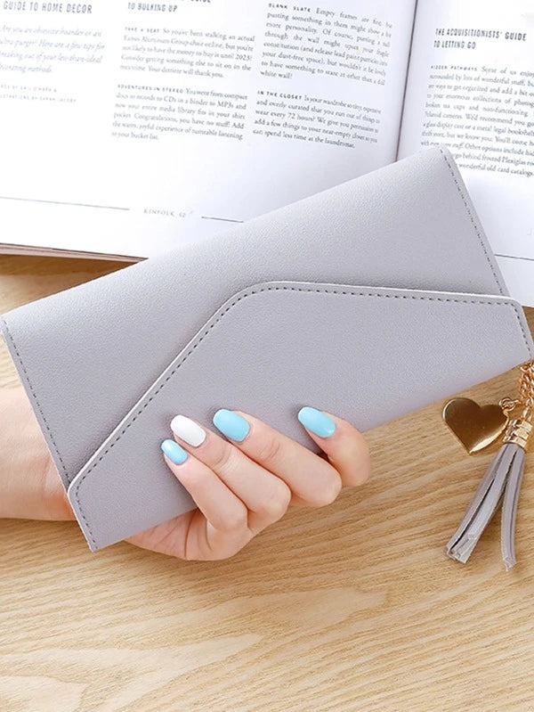 Tassel Decor Long Wallet