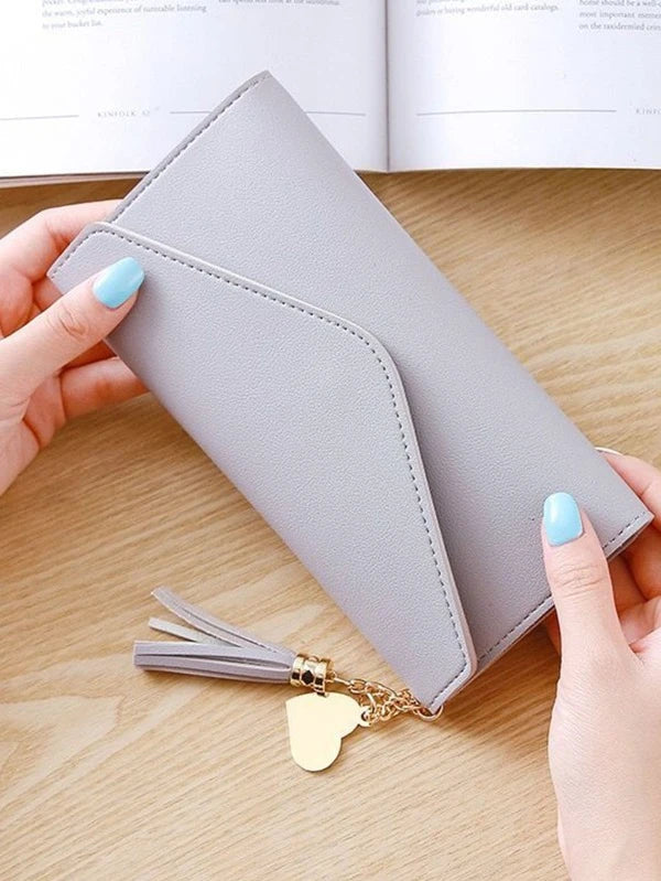 Tassel Decor Long Wallet