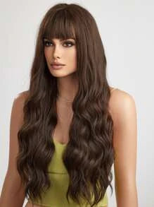Long Curly Synthetic Wig With Bangs