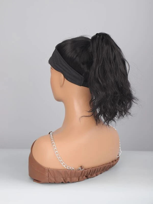 Short Curly Ponytail Synthetic Hair Extension With Claw