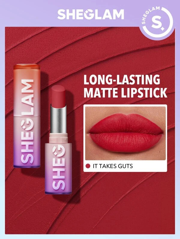 SHEGLAM Dynamatte Boom Long-lasting Matte Lipstick-It Takes Guts