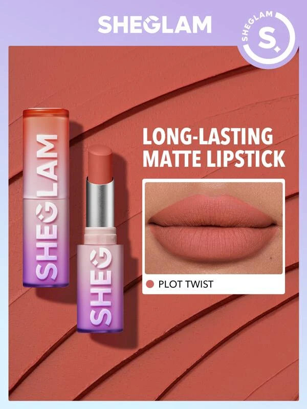 SHEGLAM Dynamatte Boom Long-lasting Matte Lipstick-It Takes Guts