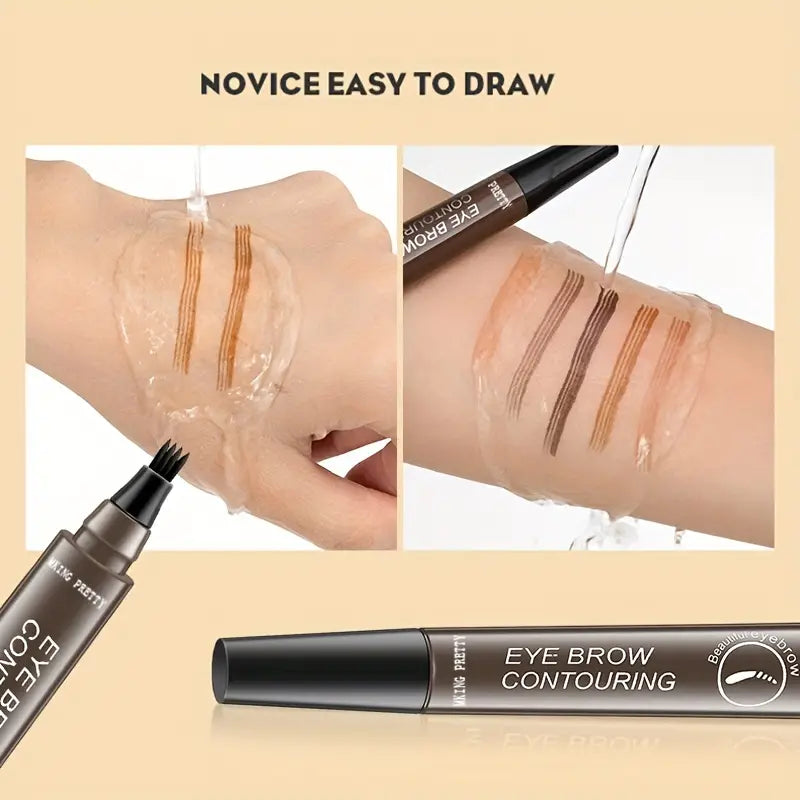 Natural Looking Eyebrow Four Heads Eyebrow Pencil Durable Eyebrow Pencil Waterproof