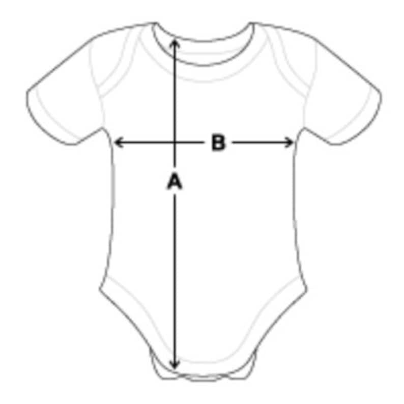 HG Organic Short-sleeved Baby Bodysuit, 0-12 Months