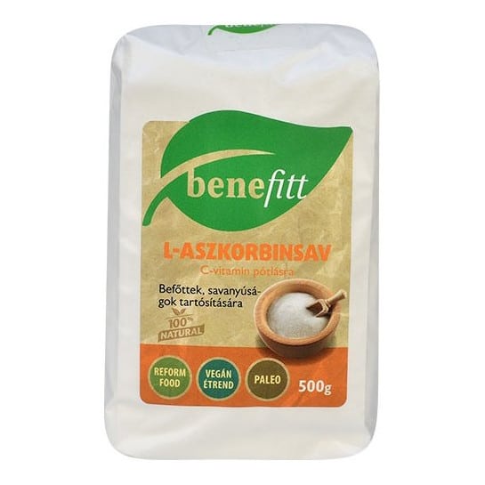 Interherb Benefitt L-Aszkorbinsav - C vitamin - 500g