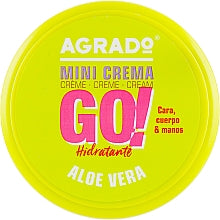 Hidratáló univerzális krém arcra, kézre és testre „Aloe Vera” - Agrado Mini Cream Go! 50 ml